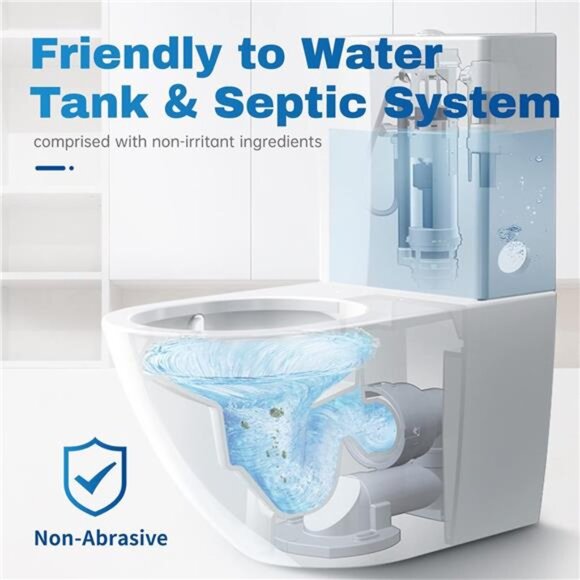 White Toilet Bowl‎ Cleaner Tablets 12 PACK, Automatic Toilet Bowl Cleaners - Picture 6 of 6